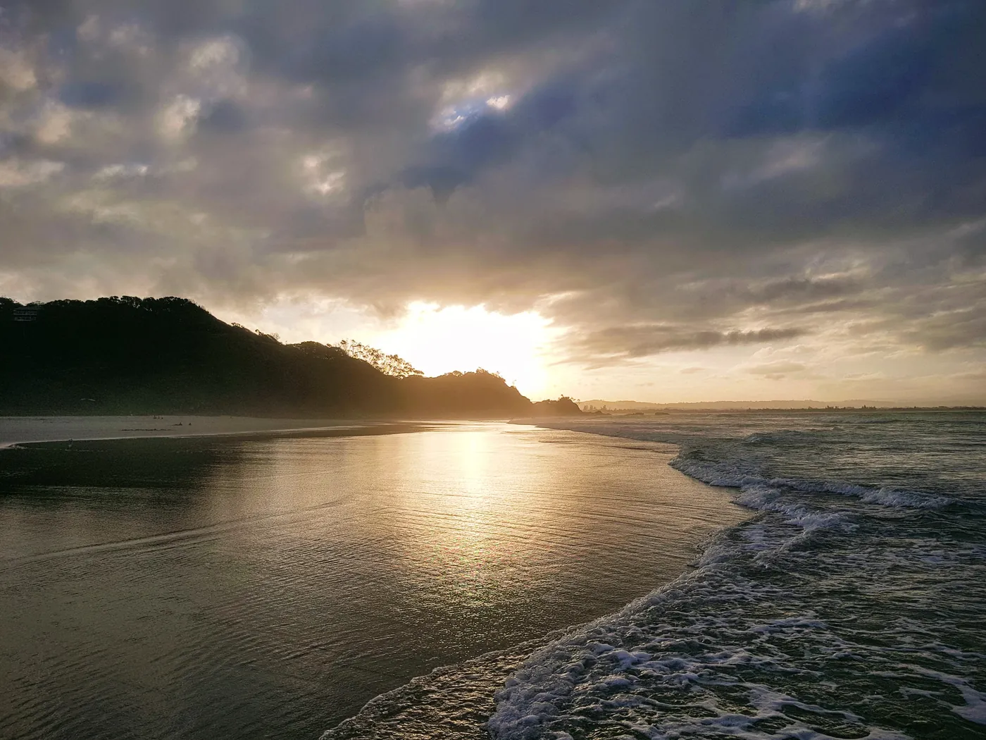 Sunset over Wategos Beach, Byron Bay