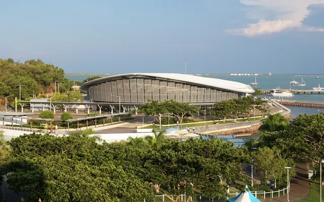 The Darwin Waterfront and convention centre beside the harbour