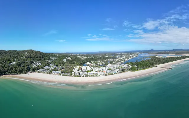 Noosa Heads and Main Beach from the air