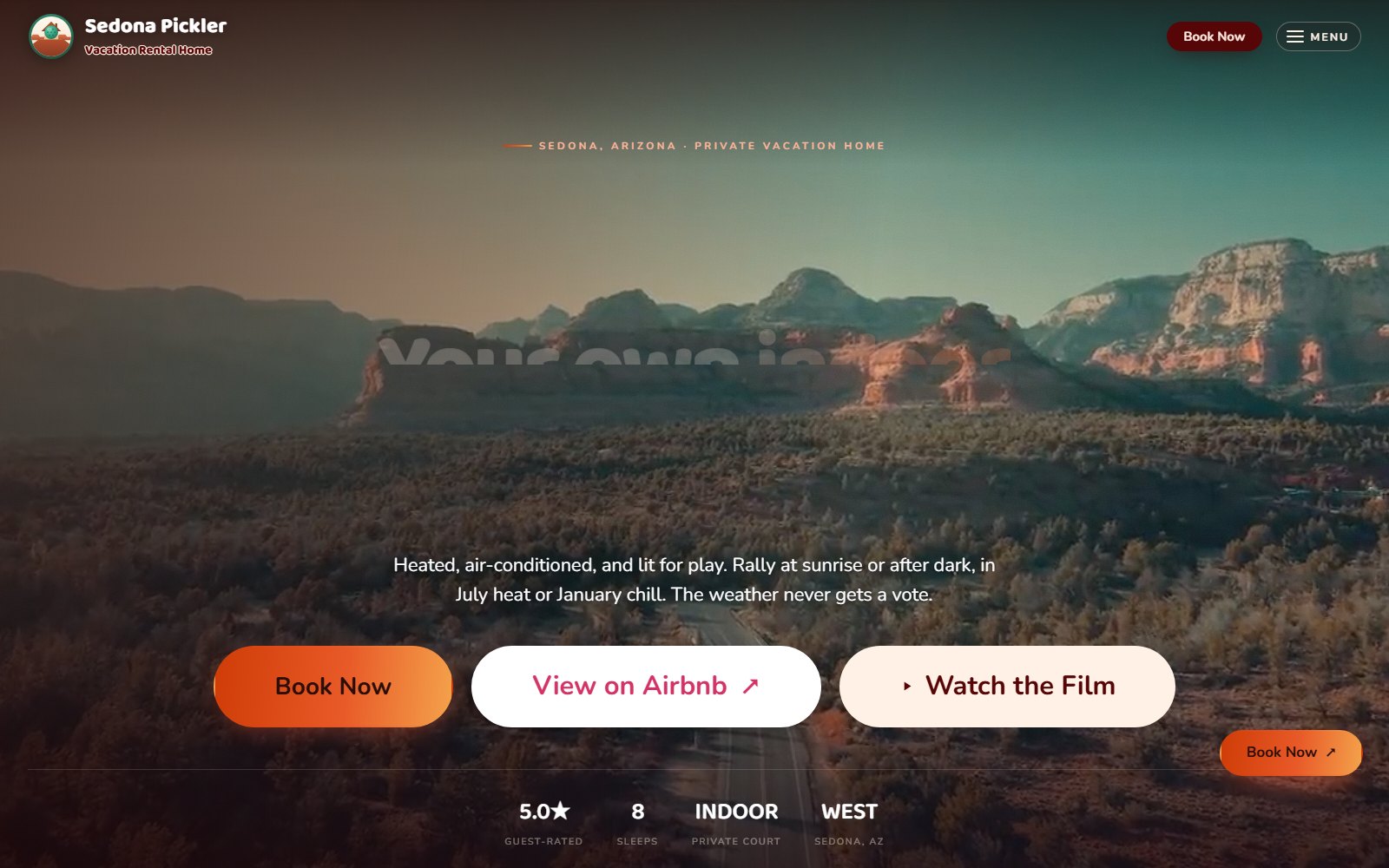 Home page of Sedona Pickler, Arizona