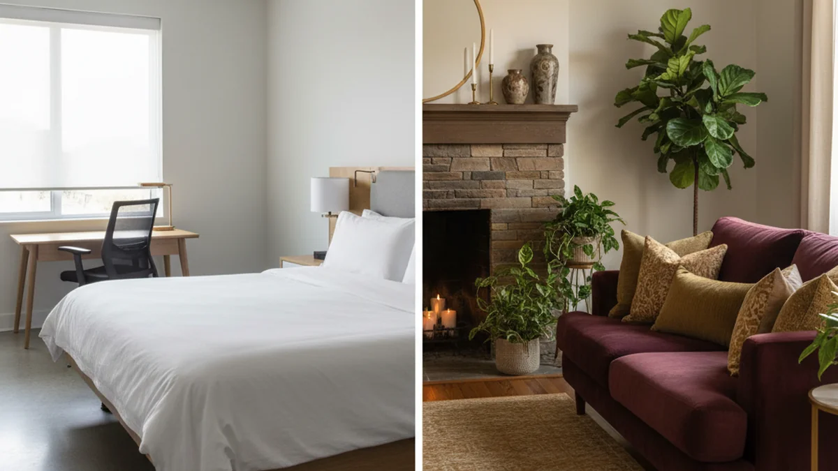 Luxury Airbnb property competing with hotel-quality amenities