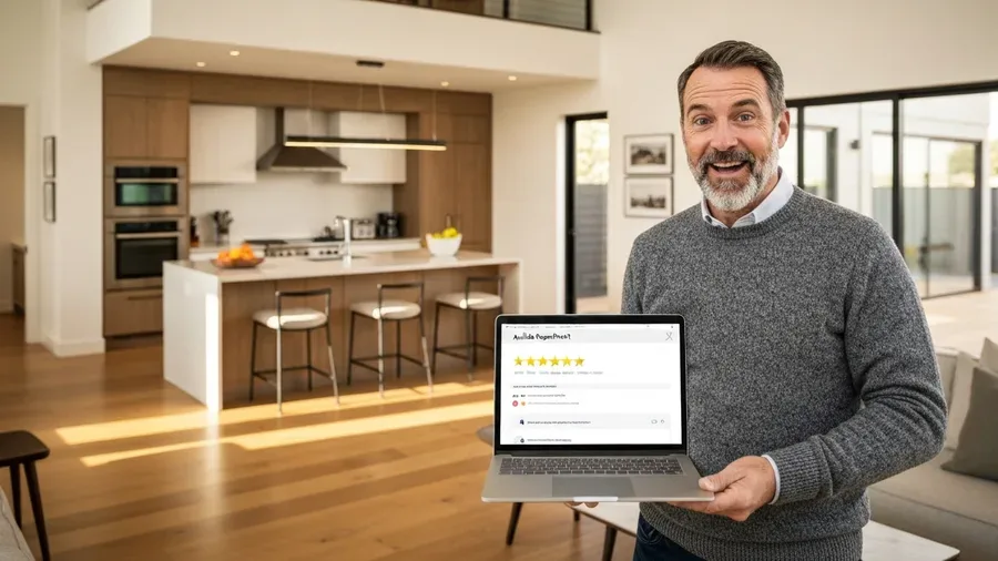 Host reviewing five-star review metrics and Superhost dashboard