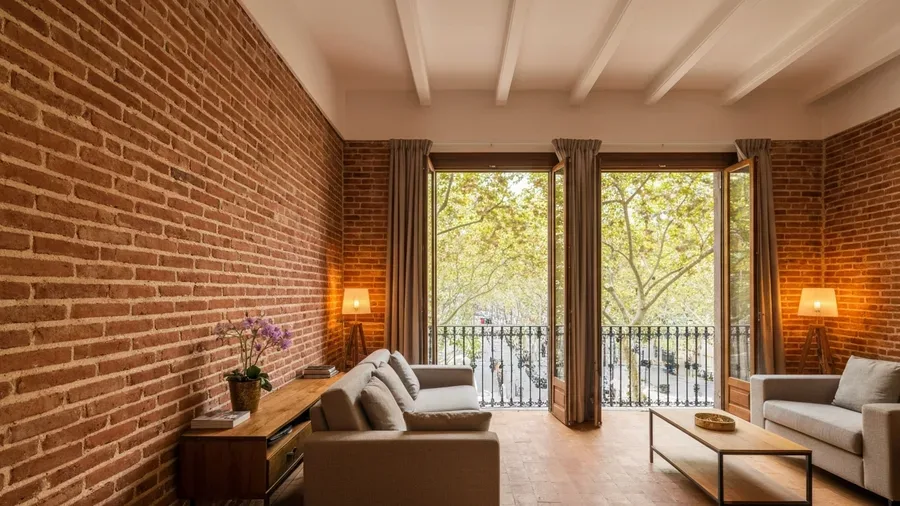 Barcelona Modernist apartment interior with Gaudi-inspired decor