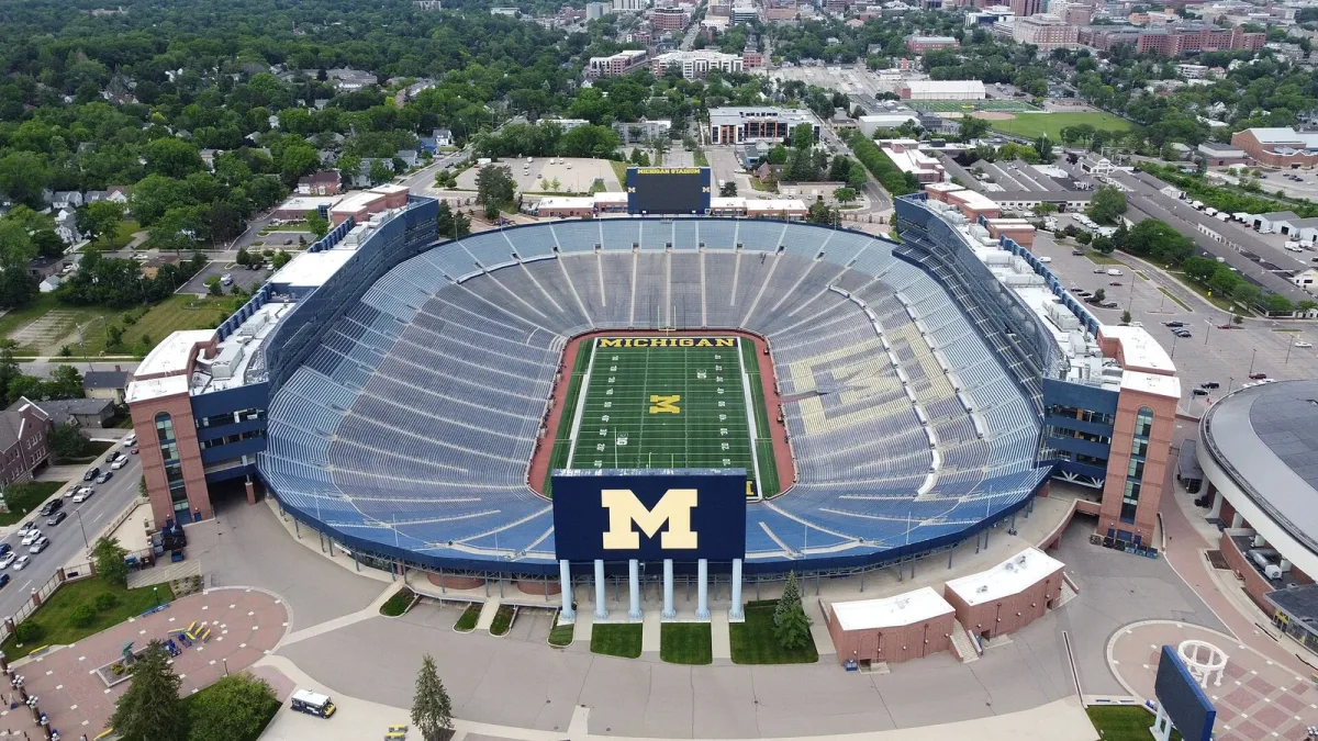 Michigan Stadium aerial view