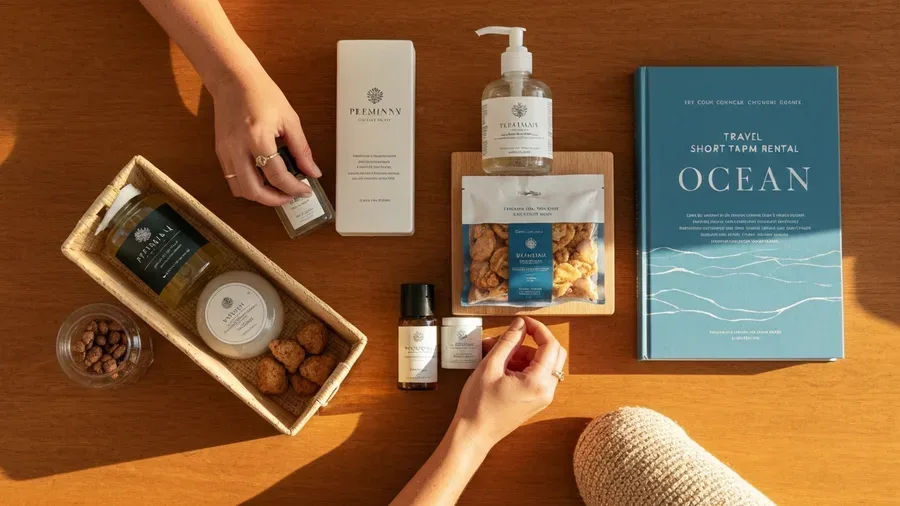 Influencer content created at luxury short-term rental property