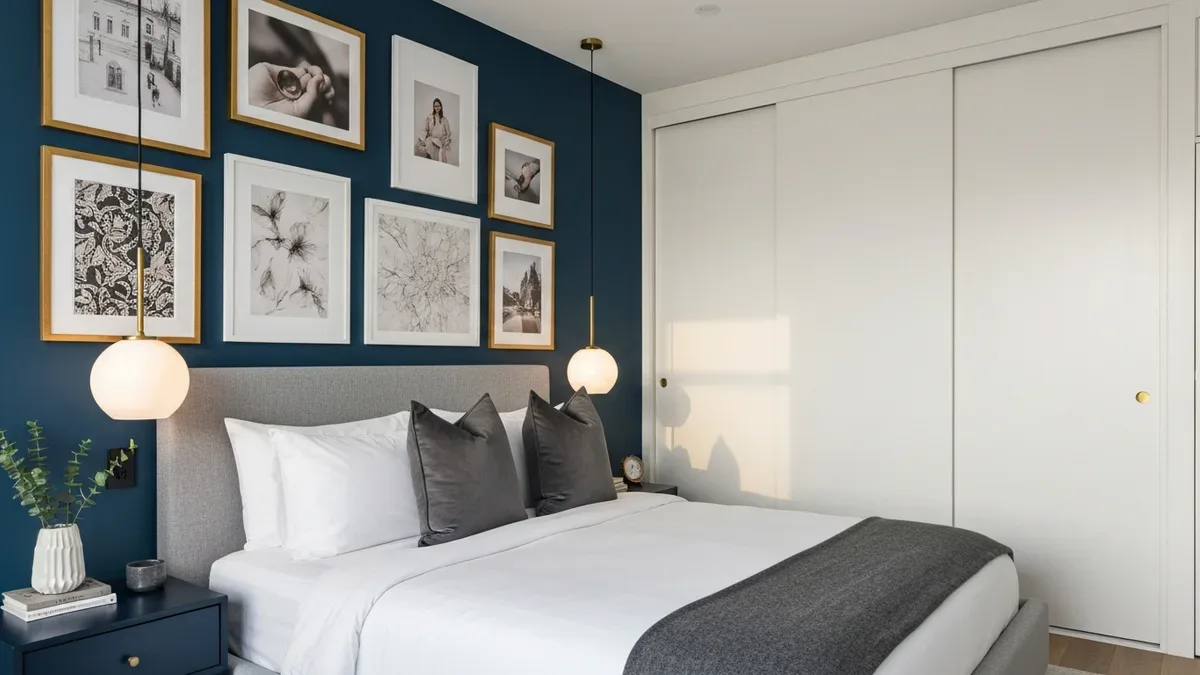 Airbnb bedroom transformation showing budget interior design upgrade results