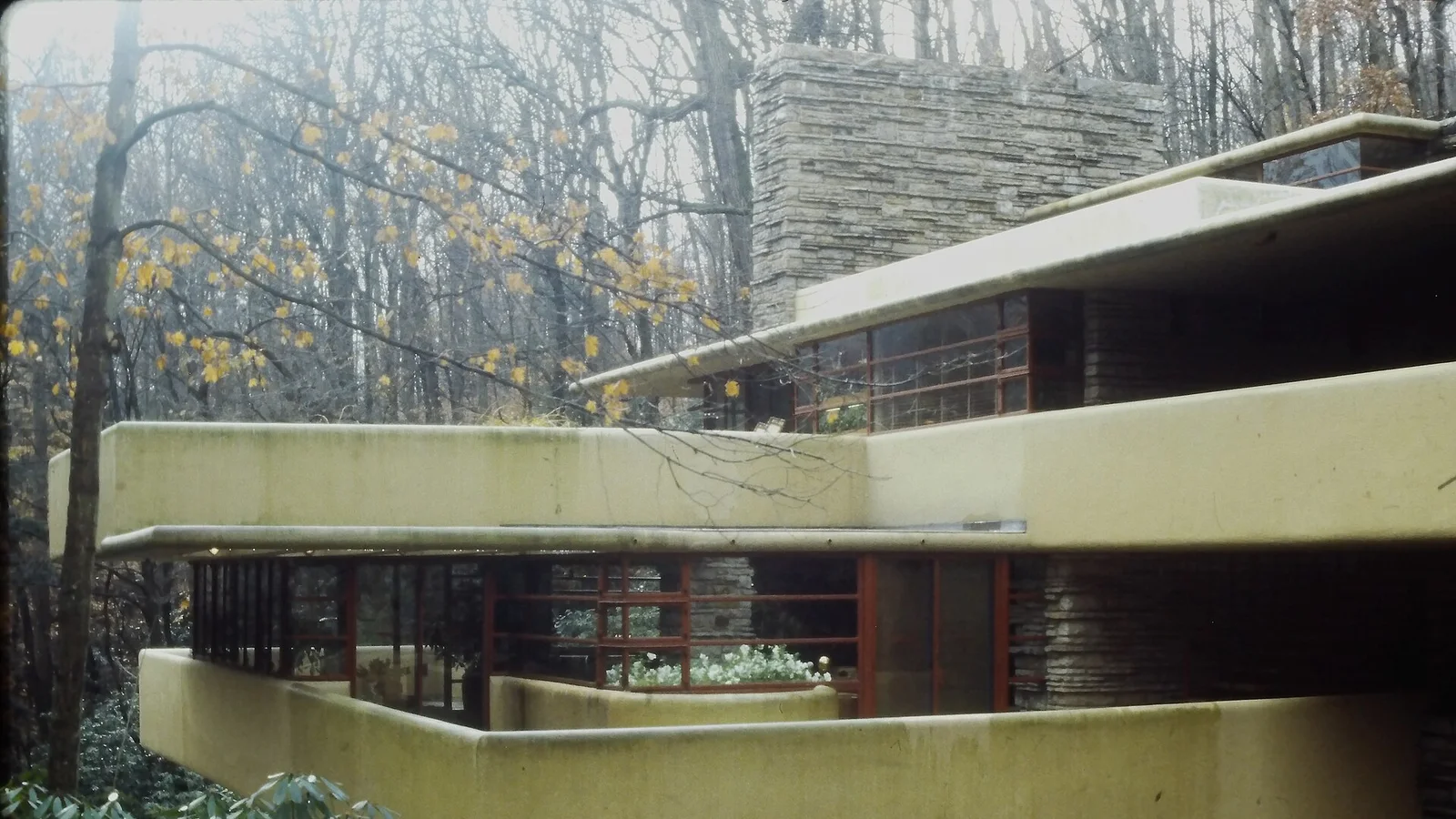 Fallingwater, Frank Lloyd Wright's cantilevered masterpiece over a waterfall in Pennsylvania