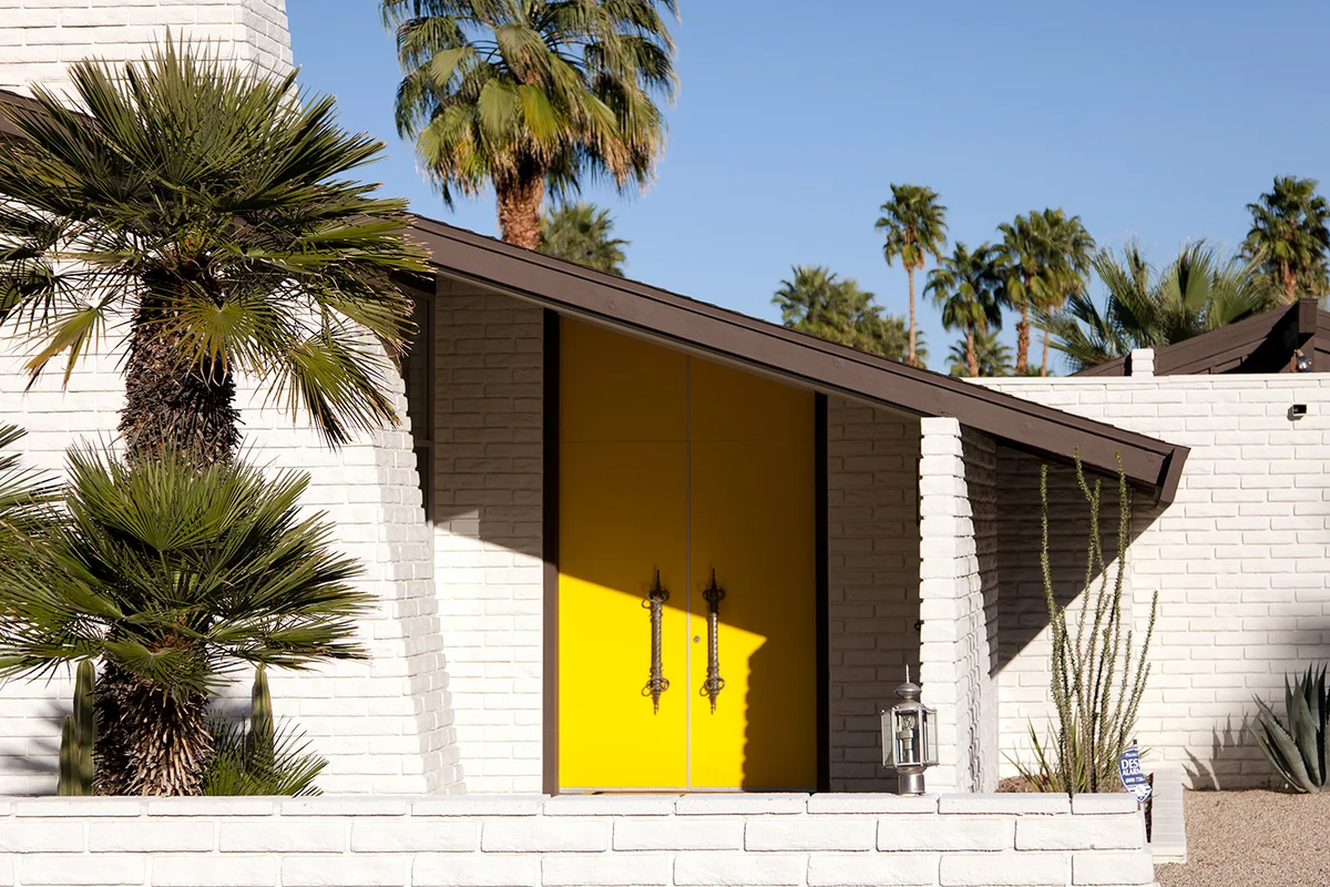 A mid-century modern house in Palm Springs, a hub of collectible modernist architecture