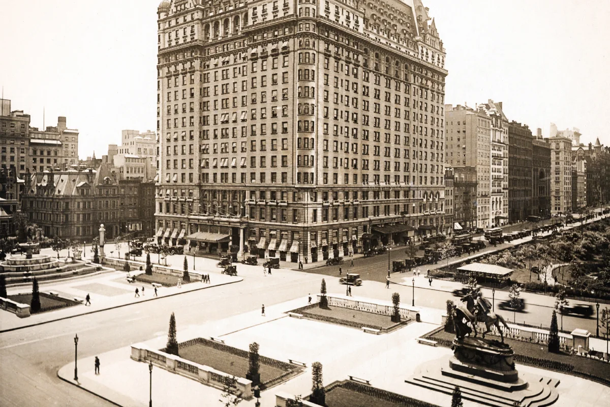 The Plaza Hotel on Fifth Avenue in New York, an enduring symbol of grand-hotel luxury