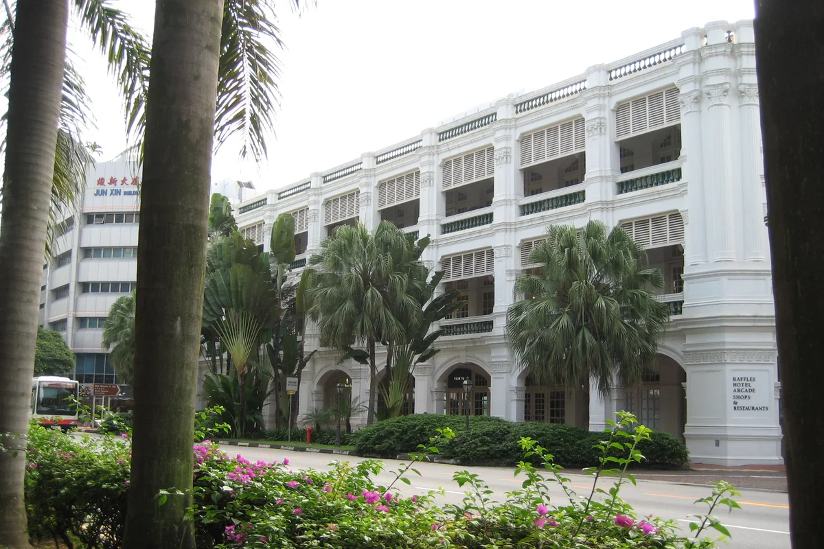 Raffles Hotel Singapore, a colonial-era grand hotel famed for its service rituals