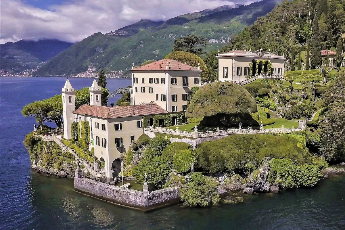Villa del Balbianello on Lake Como, a historic Italian villa and celebrated film location