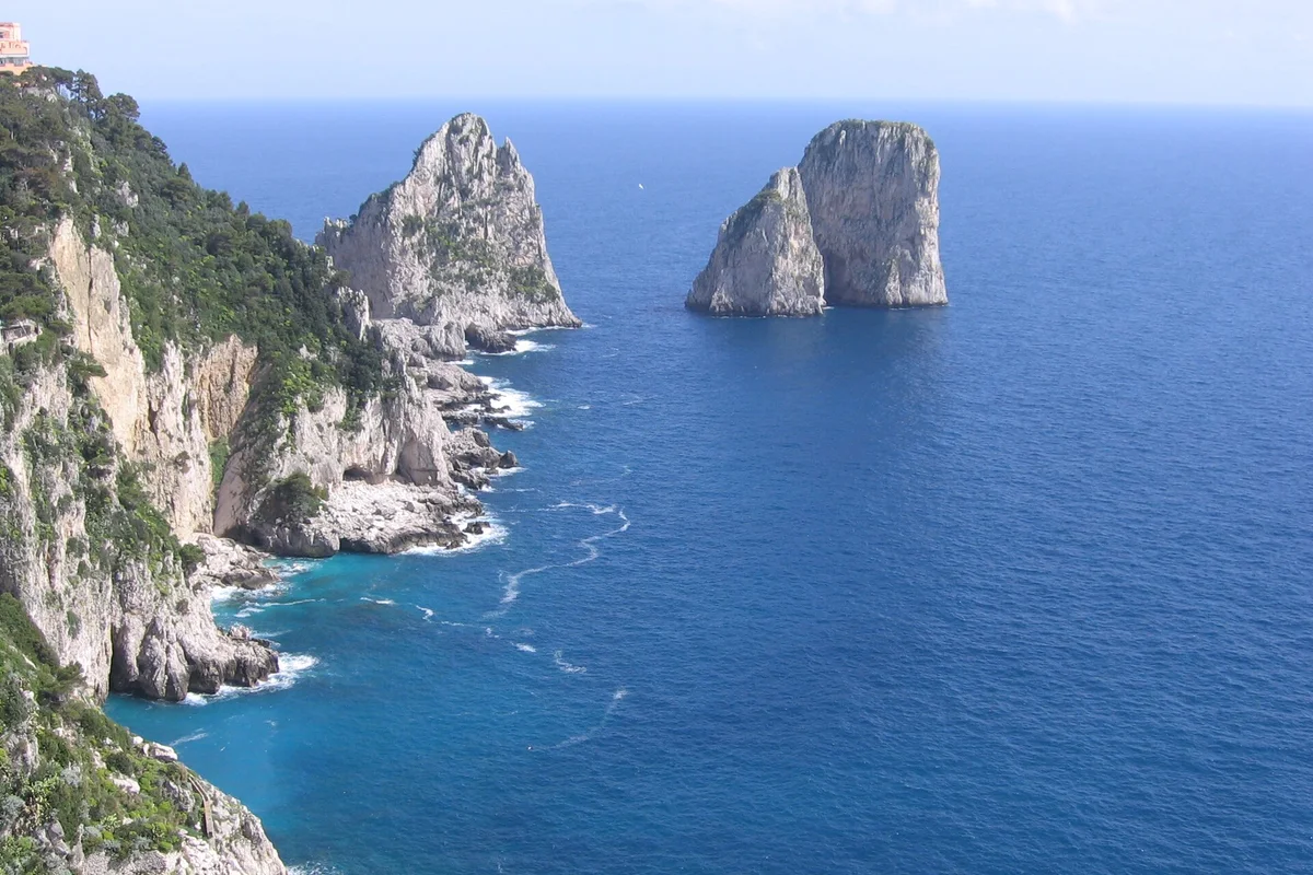 The Faraglioni rock formations off Capri, an ultra-luxury island destination