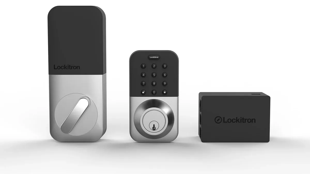 A smart lock with keypad and bridge