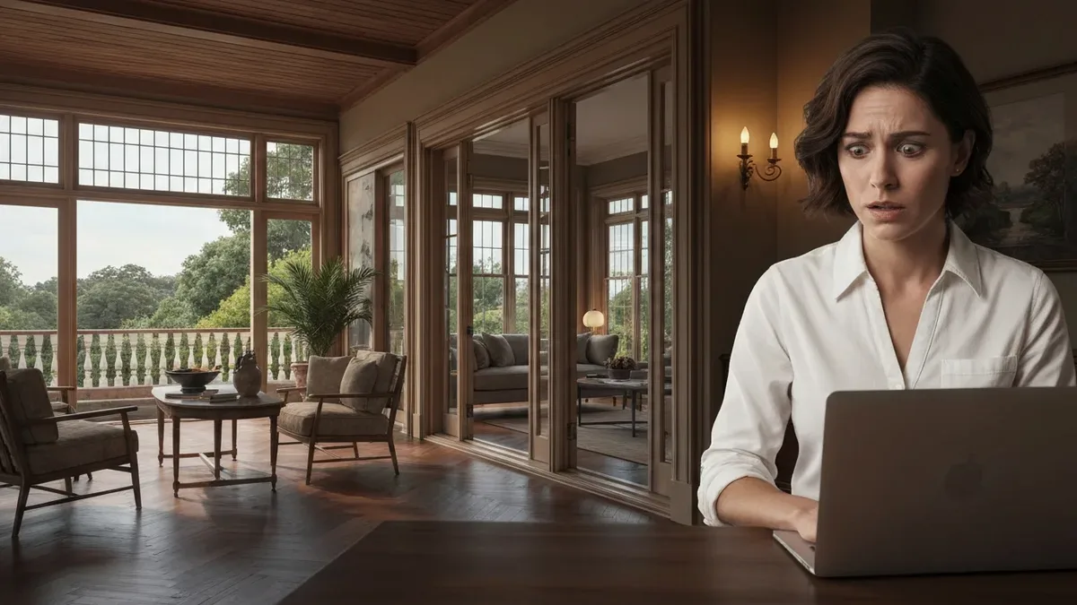 New Airbnb host looking frustrated at low pricing and empty calendar