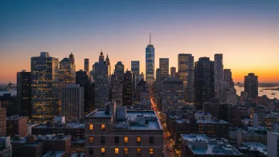 New York City Manhattan skyline viewed from Central Park