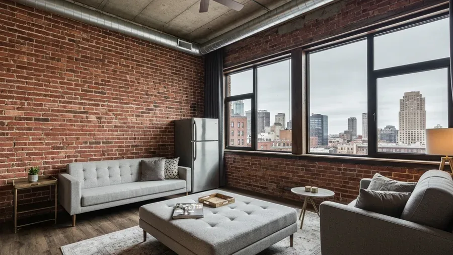 NYC brownstone apartment interior used for short-term rental