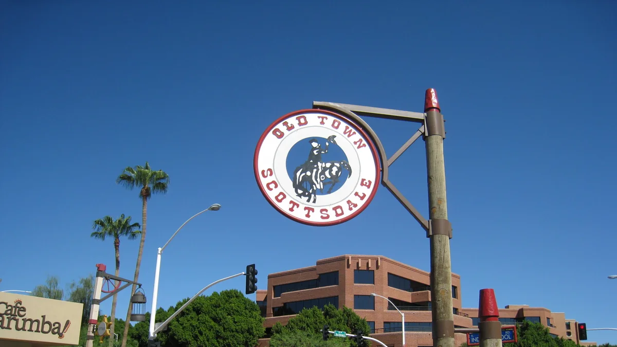 Old Town Scottsdale, Arizona — the walkable core of a top US desert rental market
