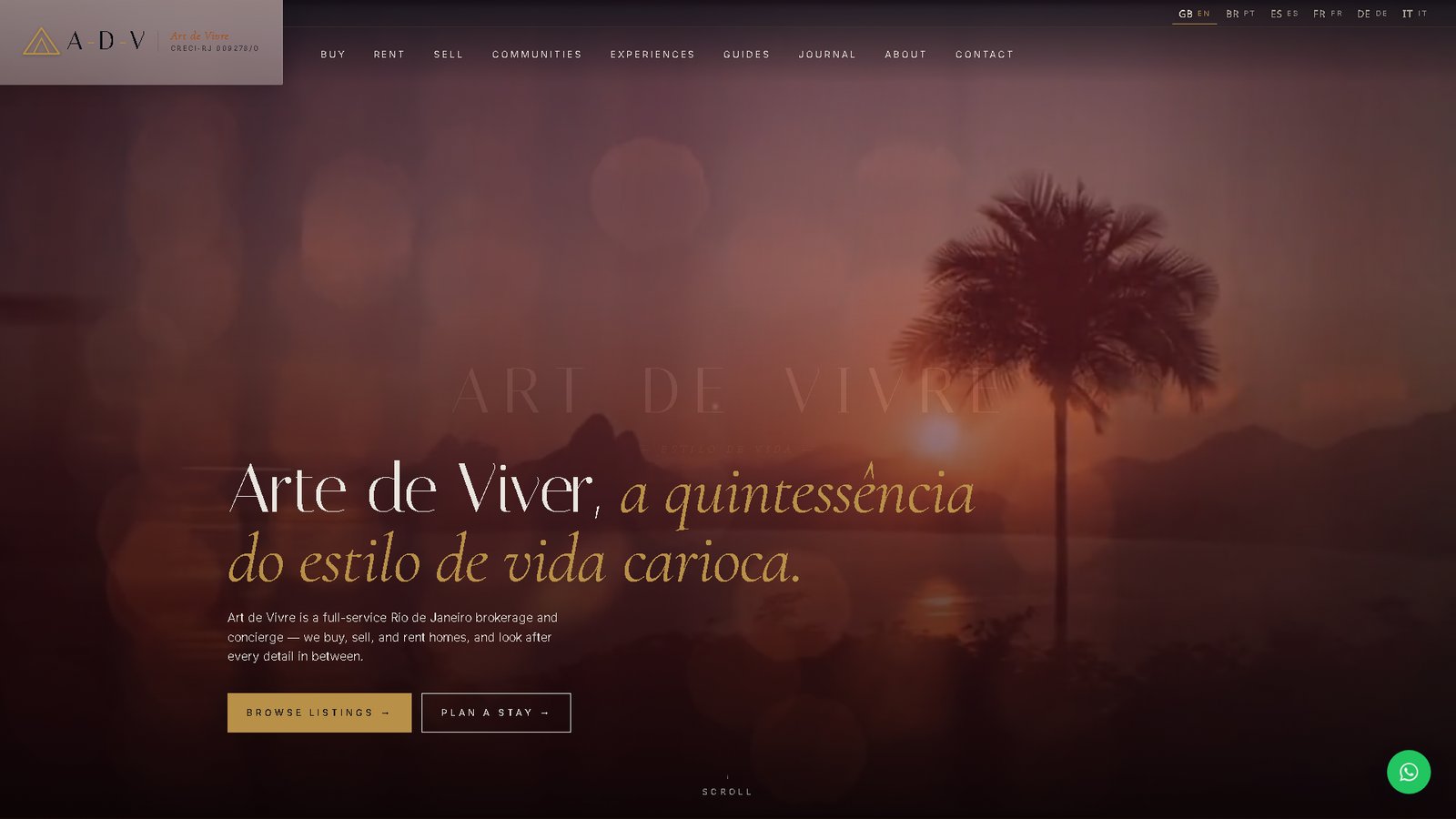 Art de Vivre — Arte de Viver, a quintessência do estilo de vida carioca