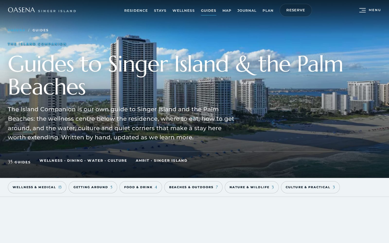 OASENA Island Companion — researched guides to Singer Island and the Palm Beaches