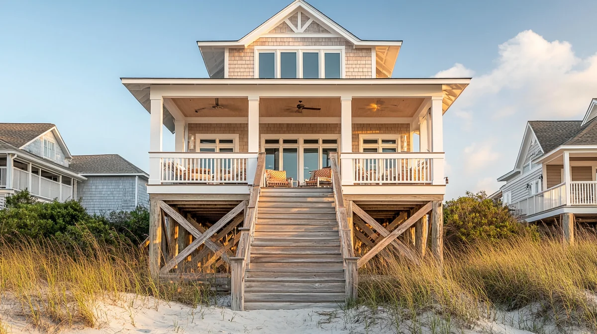 Luxury beach house short-term rental with ocean view