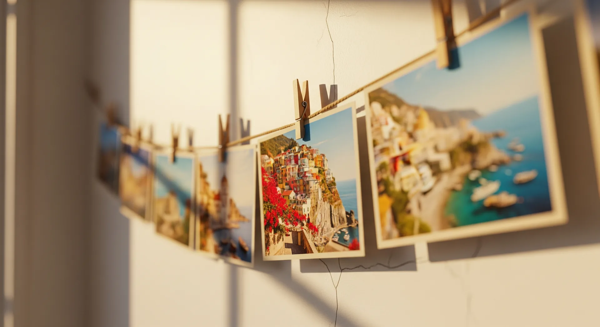 Postcard-style calendar wrapped in twine — DIY charm on the outside, a professional booking engine behind it