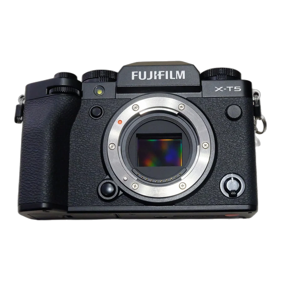 Fujifilm X-T5 — the camera reviewed in this guide, photographed against a plain background