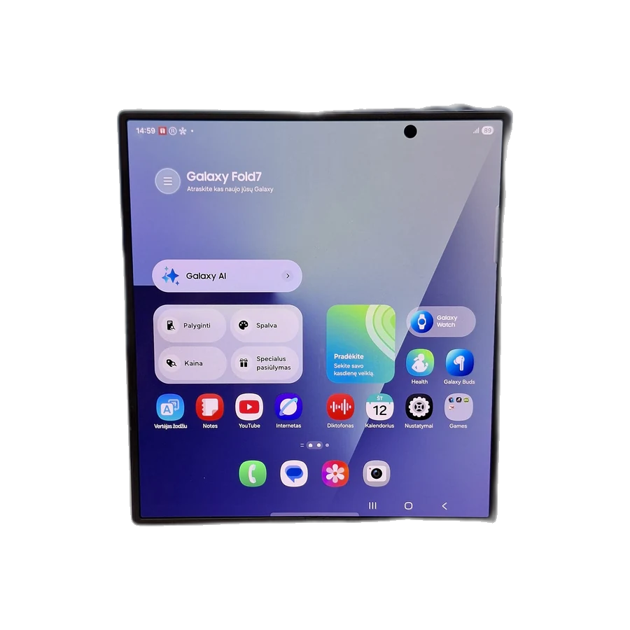 Galaxy Z Fold 7 — the phone reviewed in this guide, photographed against a plain background
