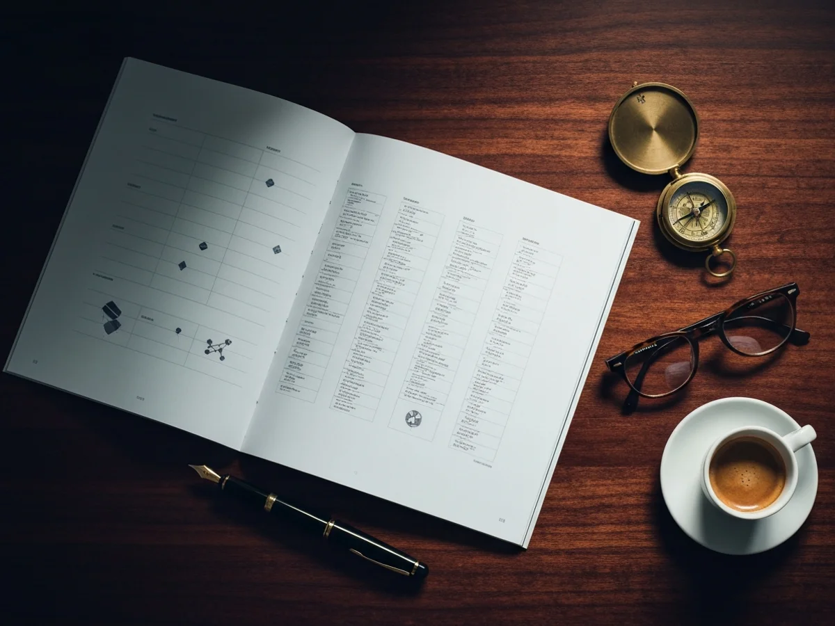 Cavmir Pre-Flight printed manual on a walnut desk