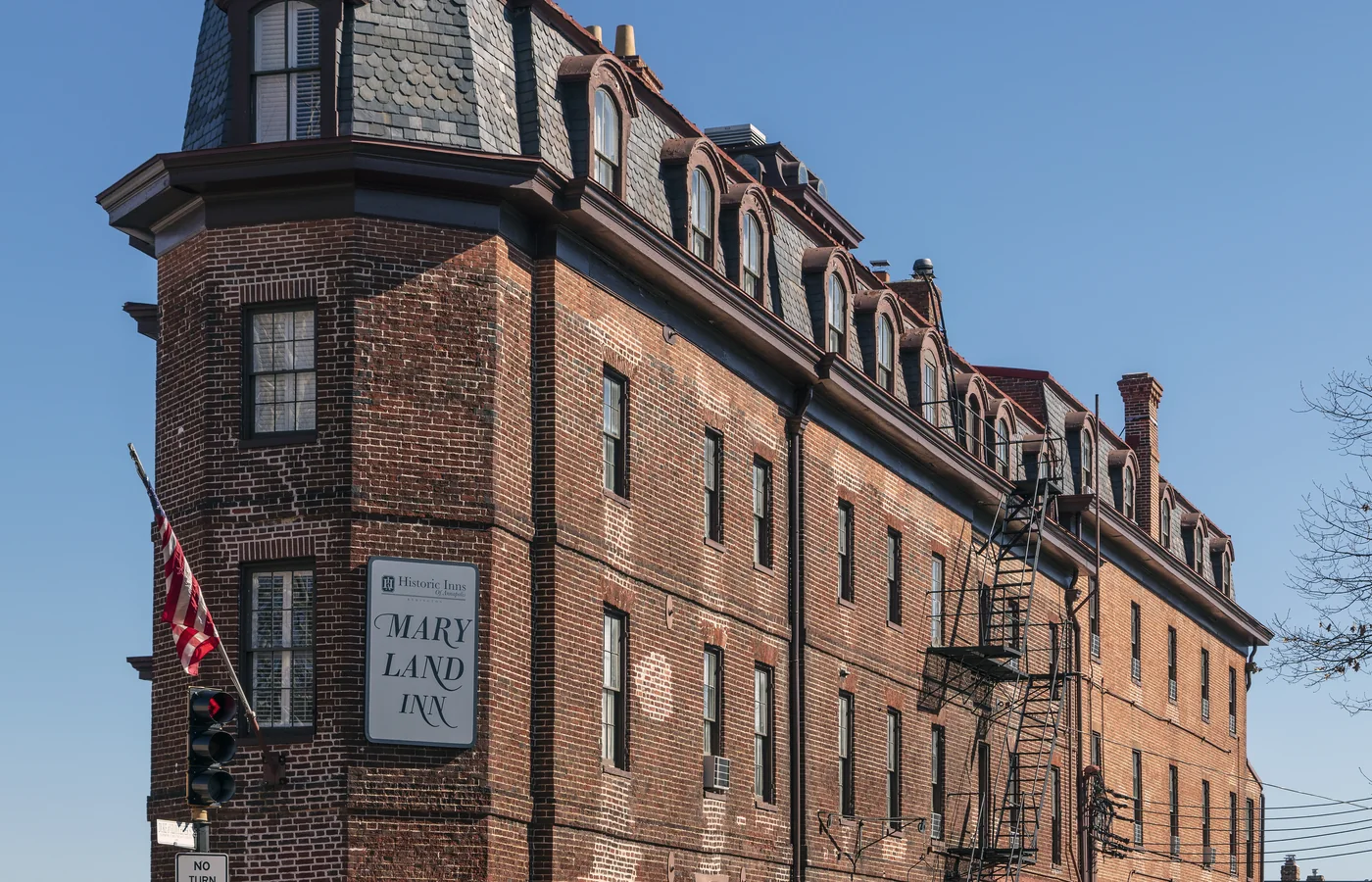 The Maryland Inn on Church Circle in Annapolis, receiving guests since the 1770s