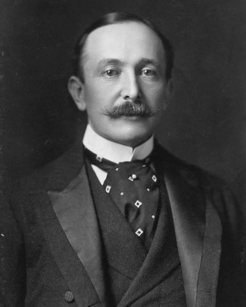 August Belmont Jr., the financier whose company built the Cape Cod Canal, opened in 1914