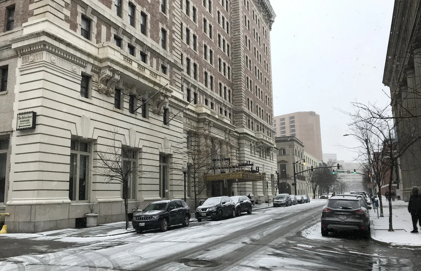 The Belvedere Hotel of 1903 at Charles and Chase Streets in Baltimore