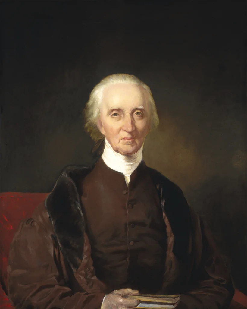 Charles Carroll of Carrollton, painted by Chester Harding around 1828, the year he laid the first stone of the Baltimore and Ohio Railroad