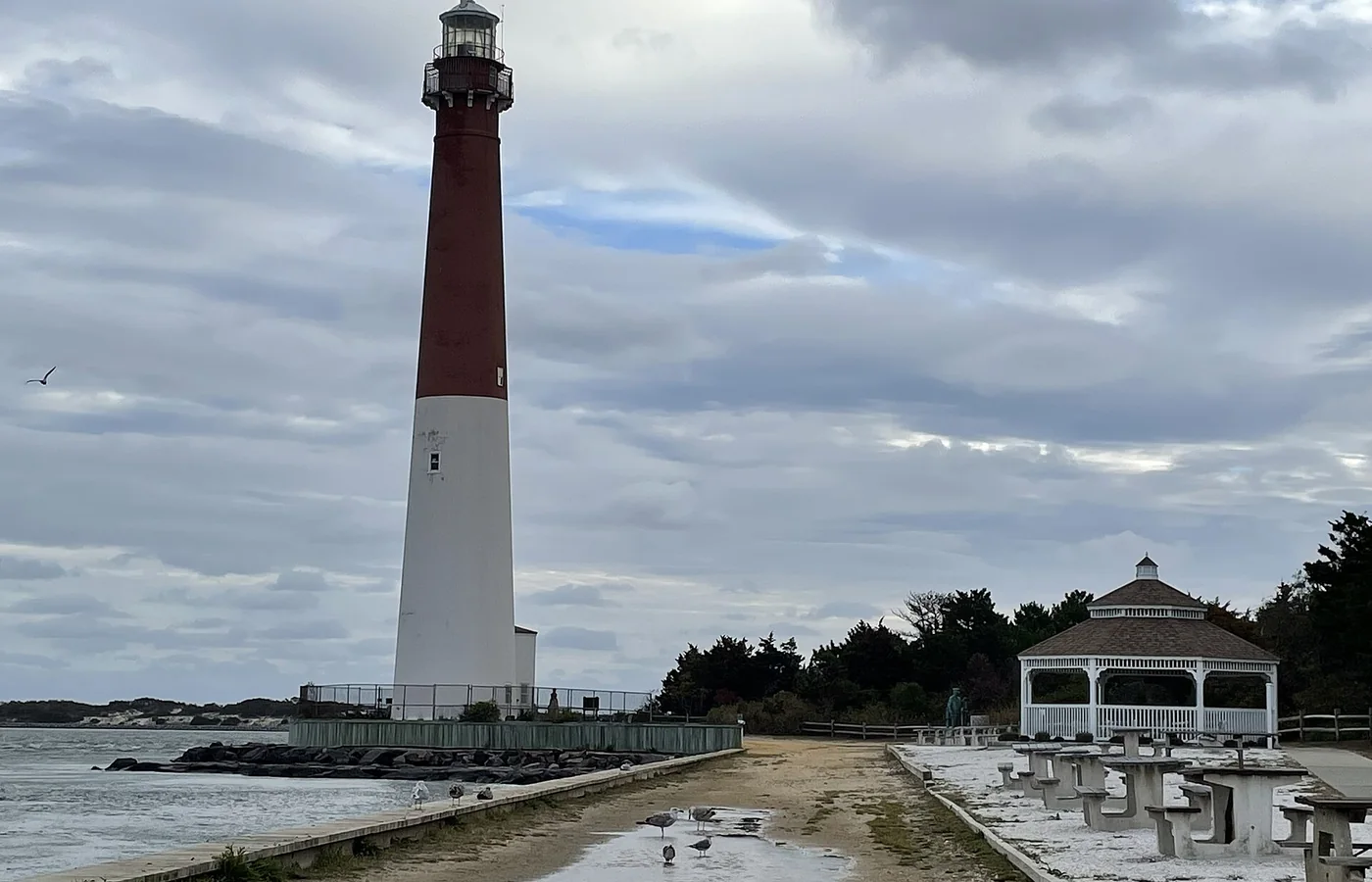 Barnegat Lighthouse at the northern tip of Long Beach Island, New Jersey