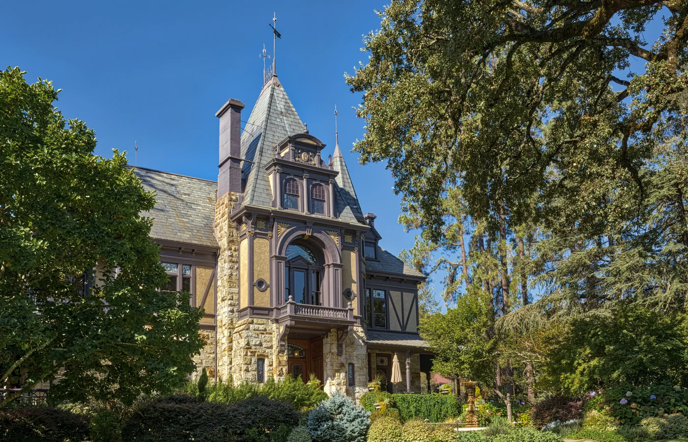 The 1884 Rhine House at Beringer Vineyards in St. Helena, Napa Valley's oldest continuously operating winery