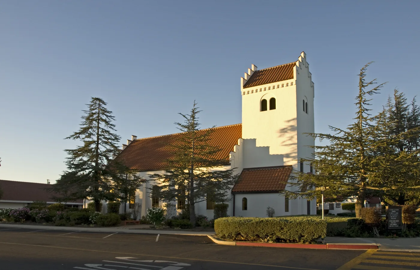 Bethania Lutheran Church in Solvang, built in 1928 in a Danish provincial Gothic style by the town's Danish congregation