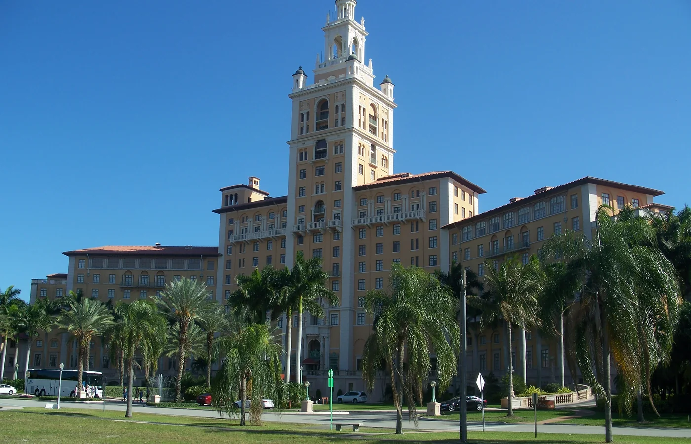 The Biltmore Hotel in Coral Gables, opened 1926, the landmark of George Merrick's planned city