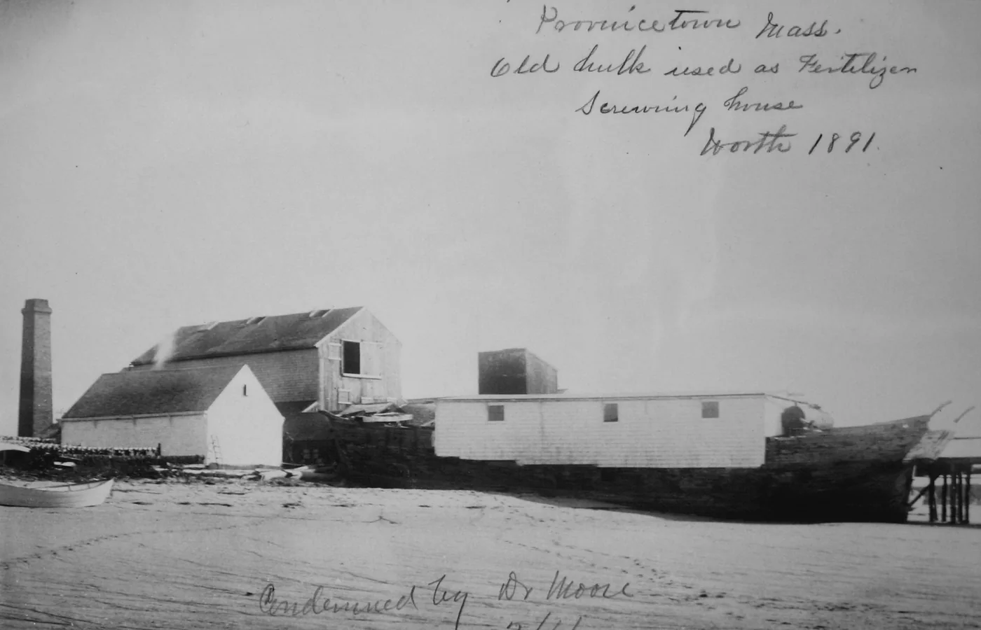The Cape Cod Oil Works on the Provincetown, Massachusetts waterfront, photographed in 1891