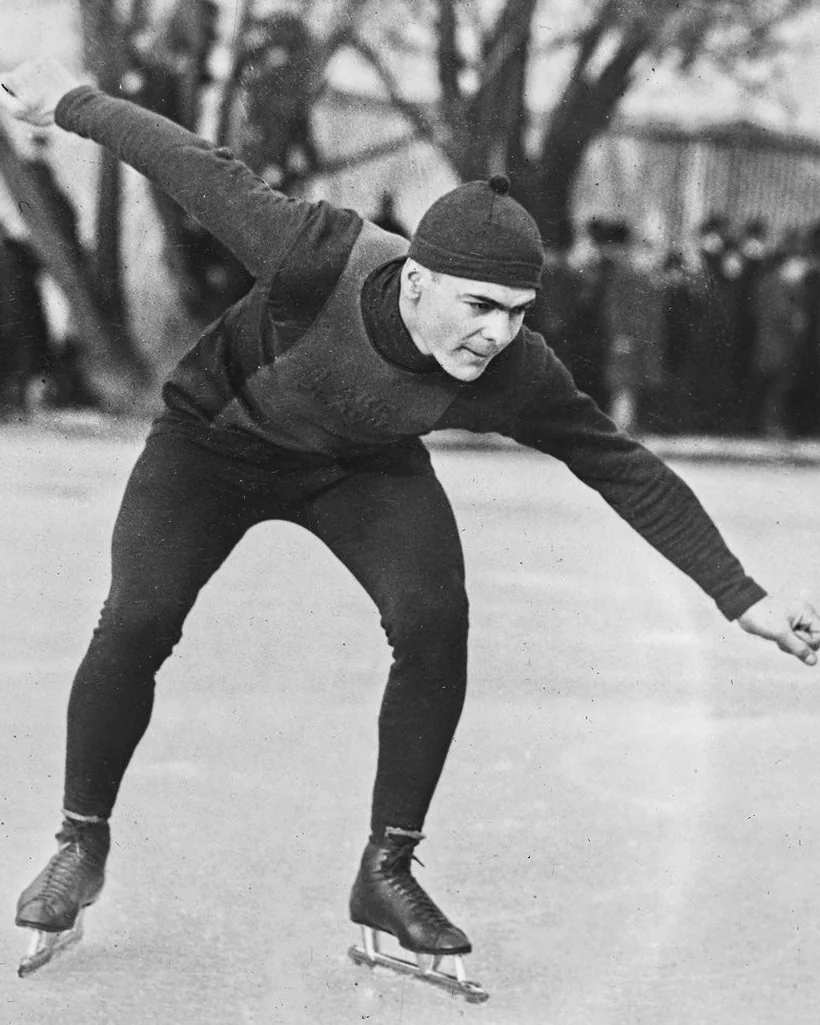 Charles Jewtraw of Lake Placid, winner of the first gold medal in Winter Olympic history at Chamonix in 1924