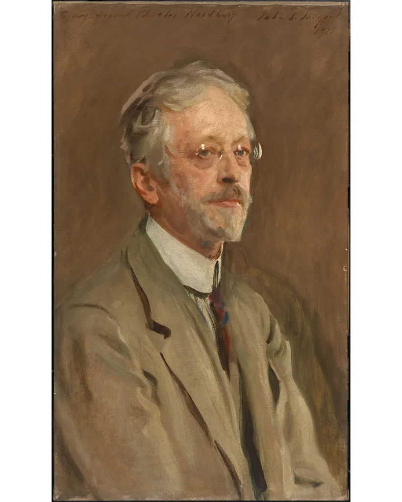 Charles H. Woodbury, founder of Ogunquit's first art colony, painted by John Singer Sargent