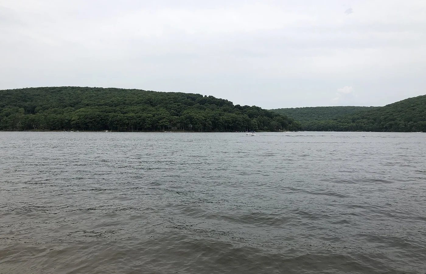 Deep Creek Lake seen from U.S. Route 219 in Thayerville, Garrett County, Maryland