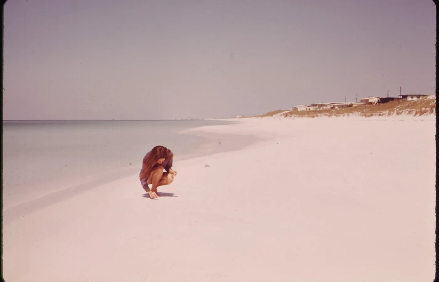 The sugar-white quartz sand beach at Destin on Florida's Emerald Coast