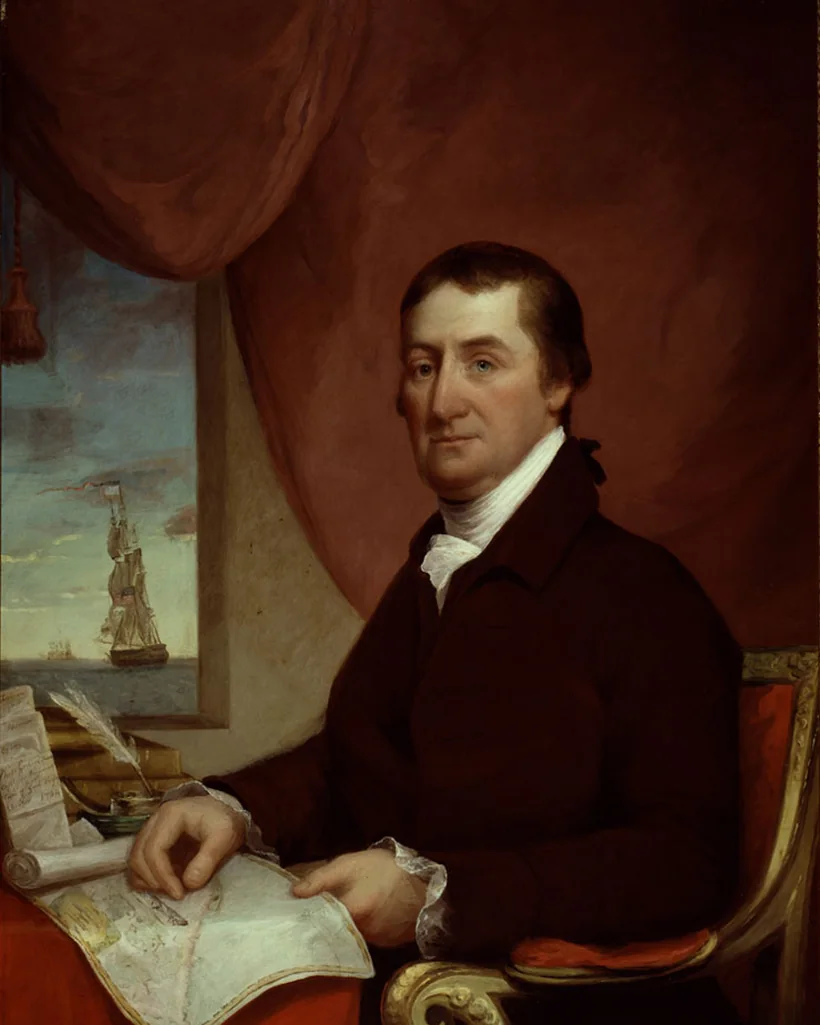 Elias Hasket Derby, the Salem merchant called America's first millionaire, painted by James Frothingham