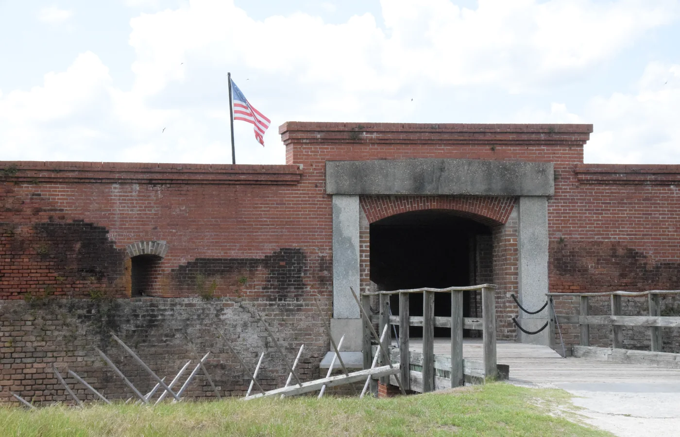 Fort Clinch, the 19th-century brick fort at Fernandina Beach on Amelia Island