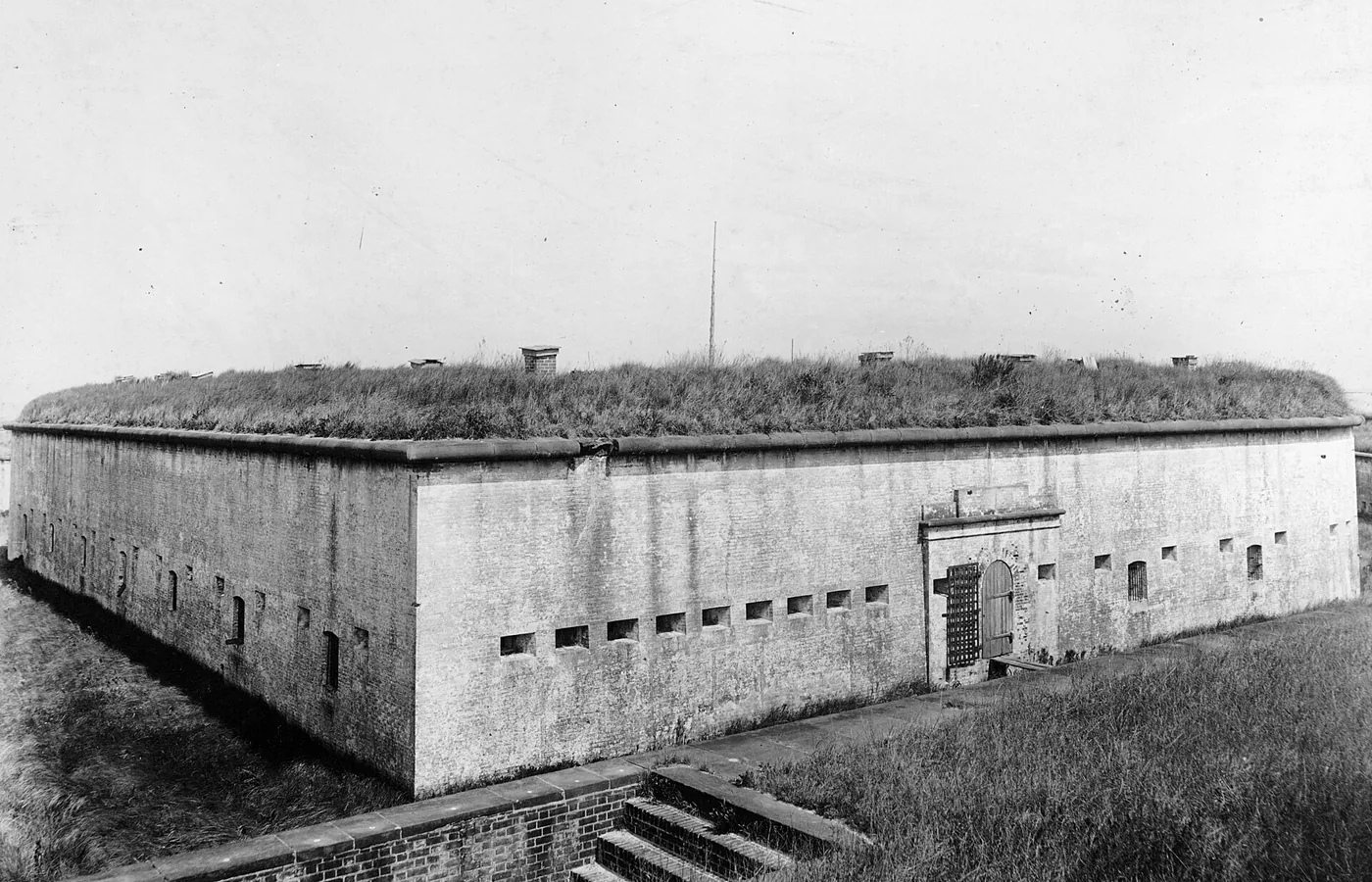 Fort Macon on Bogue Banks, North Carolina, photographed around 1890