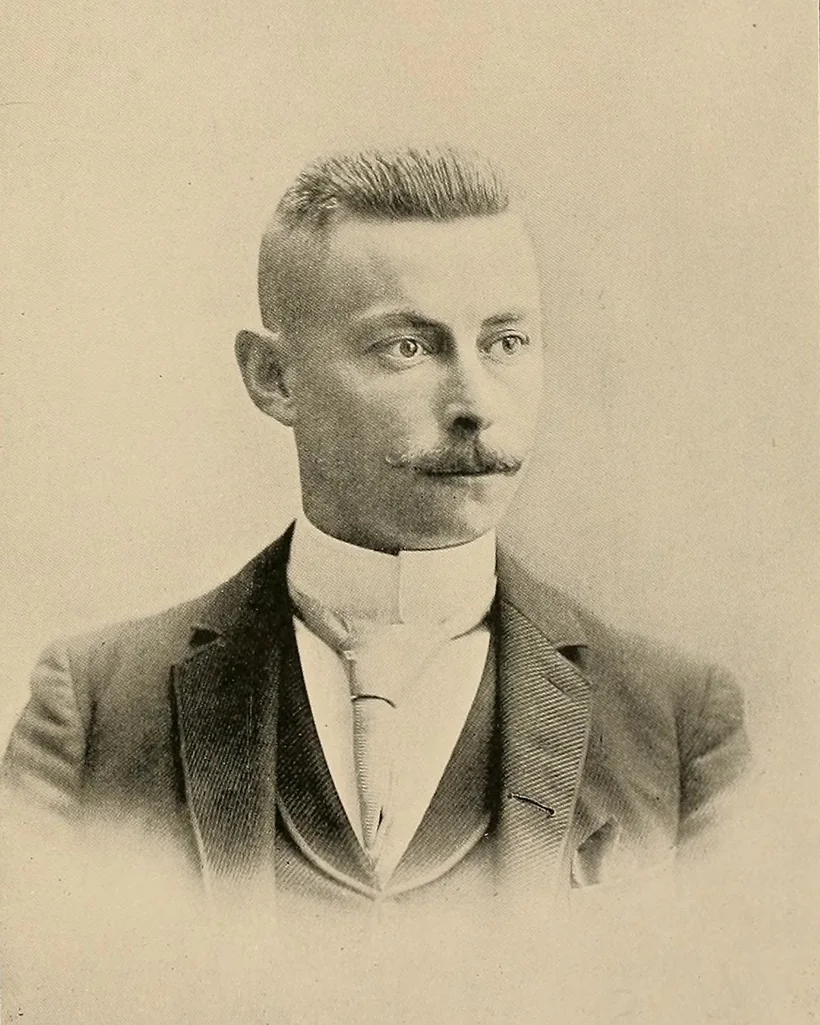 Portrait of Fred W. Swanton, who built the Santa Cruz Beach Boardwalk casino and promoted the town as a seaside resort