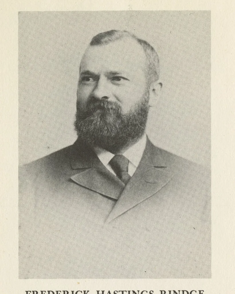 Portrait of Frederick Hastings Rindge, who bought the Malibu ranch in 1892 and branded it the American Riviera