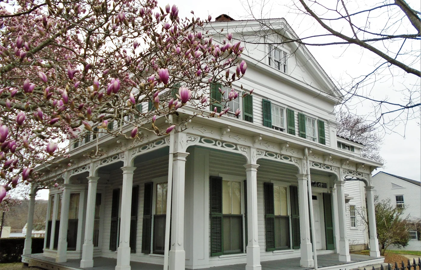 One of the Greenman shipbuilding family's houses on the grounds of Mystic Seaport Museum