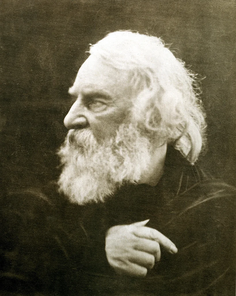 Henry Wadsworth Longfellow, a Saturday Club regular at Boston's Parker House, photographed by Julia Margaret Cameron in 1868