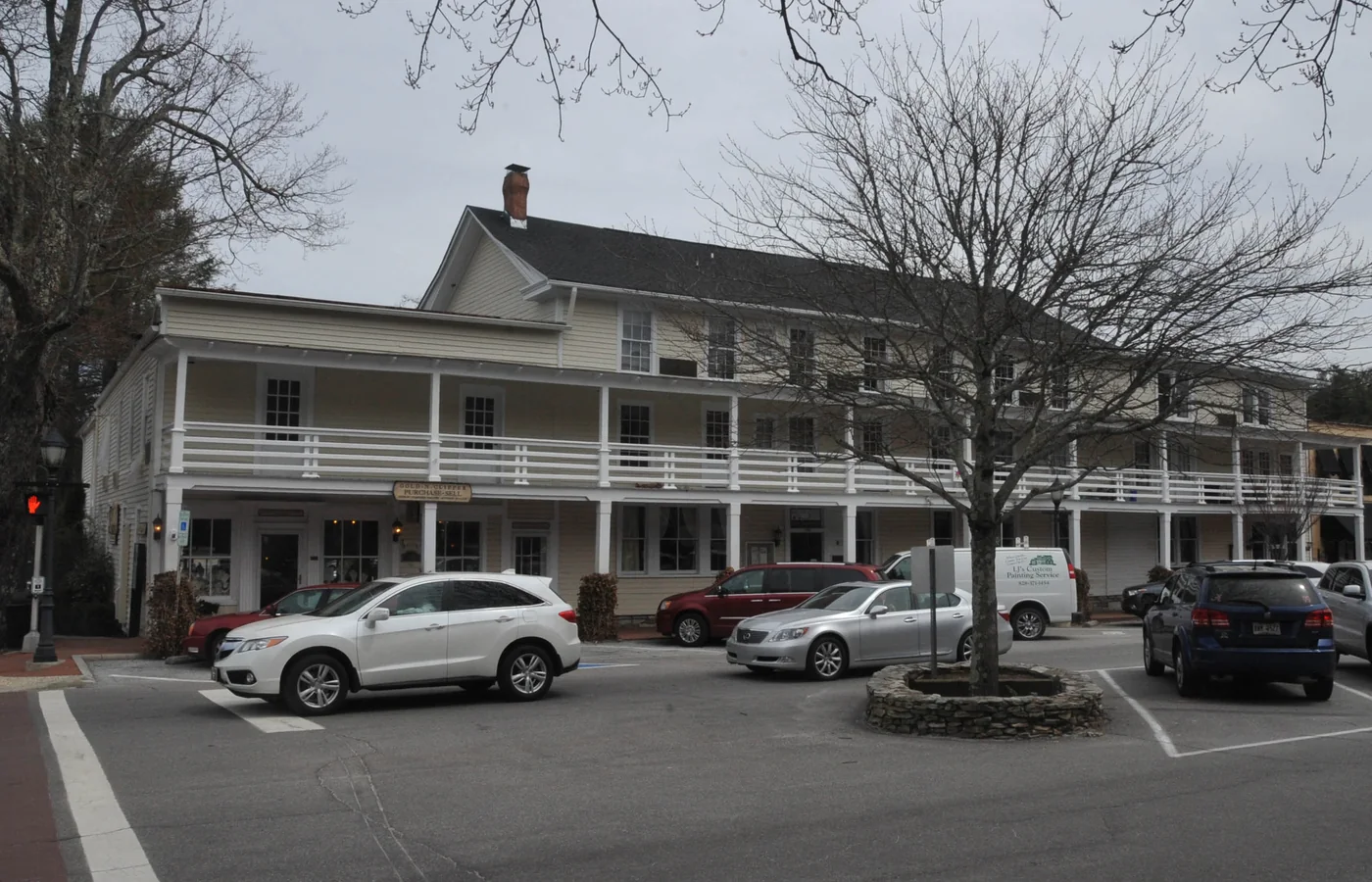 The Highlands Inn at Fourth and Main Streets in Highlands, North Carolina, built in 1880 as the Highlands House