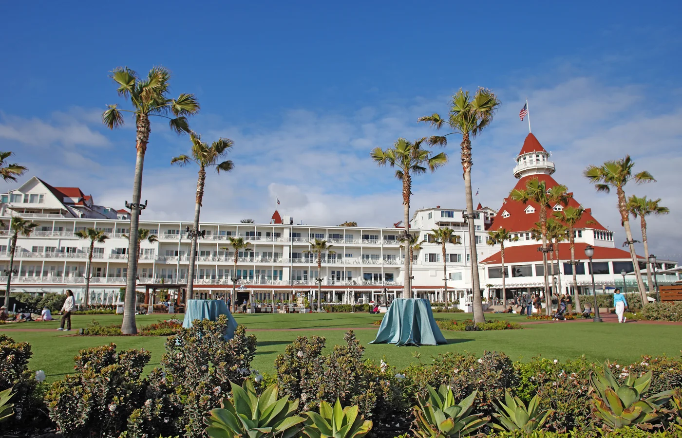 The Hotel del Coronado, the 1888 beachfront Victorian resort on Coronado near San Diego